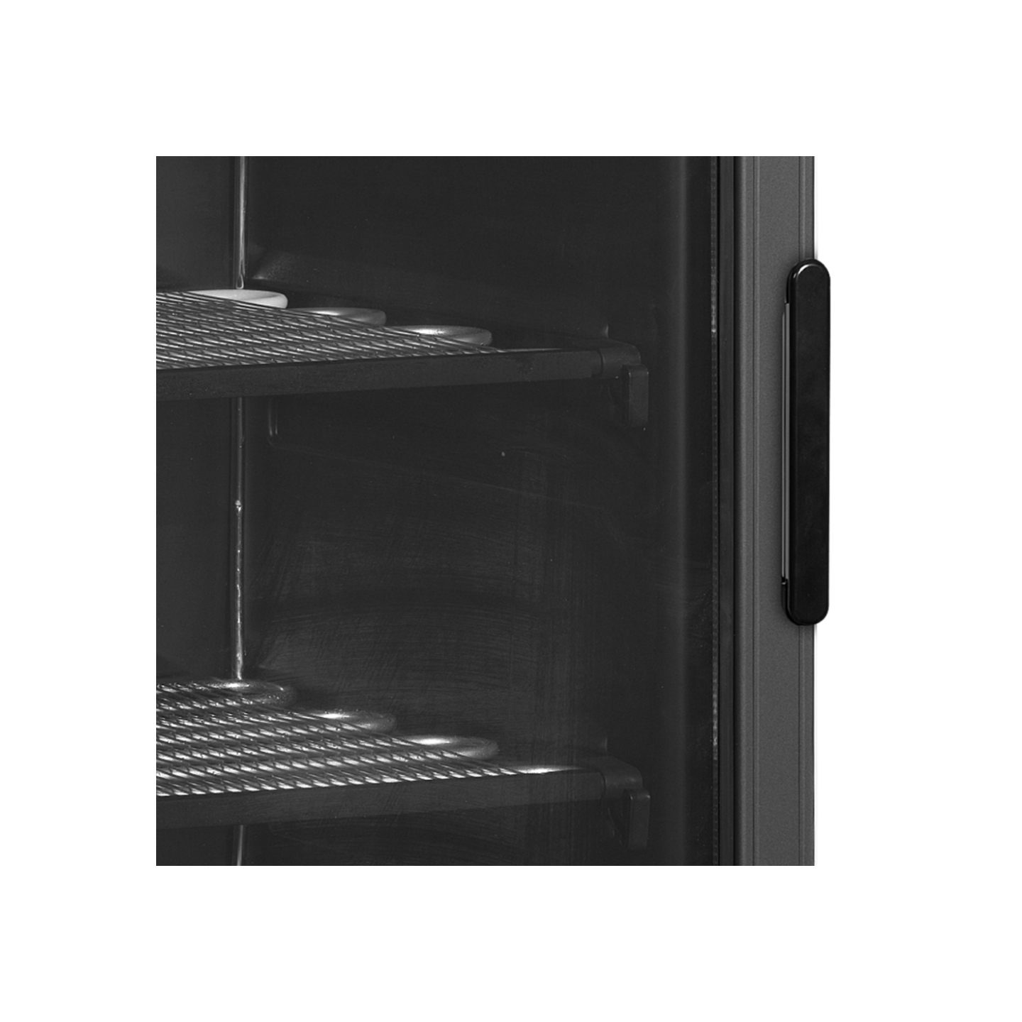Congélateur vertical de vitrine noir gauche L595mm TEFCOLD-mondialchr.com