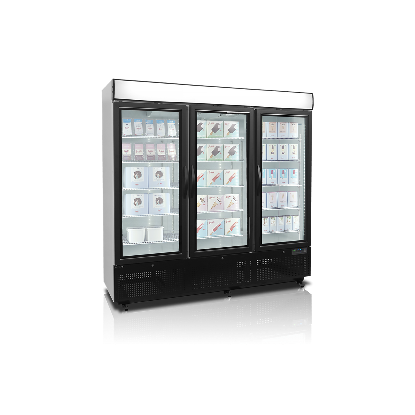 Congélateur vertical de vitrine L2057mm TEFCOLD -mondialchr.com