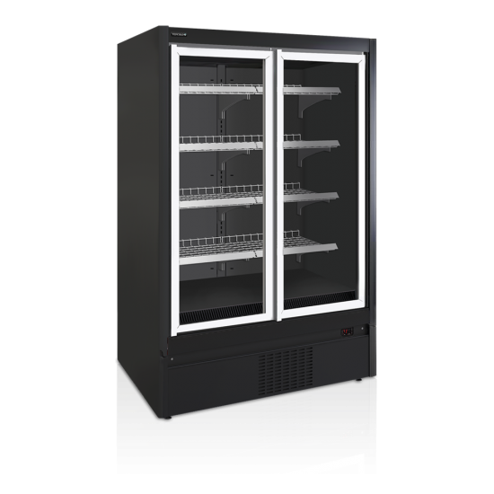 Congélateur vertical de vitrine L1350mm TEFCOLD-mondialchr.com