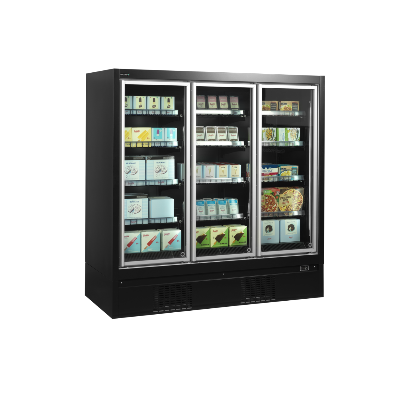Congélateur vertical de vitrine L1975mm TEFCOLD -mondialchr.com