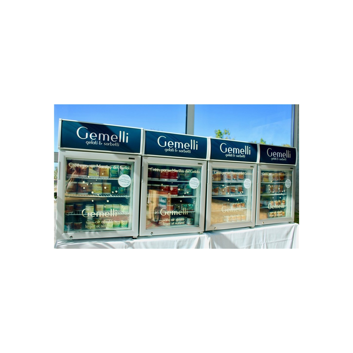 Congélateur de table top L610mm 113L  UF100GCP TEFCOLD -mondialchr.com