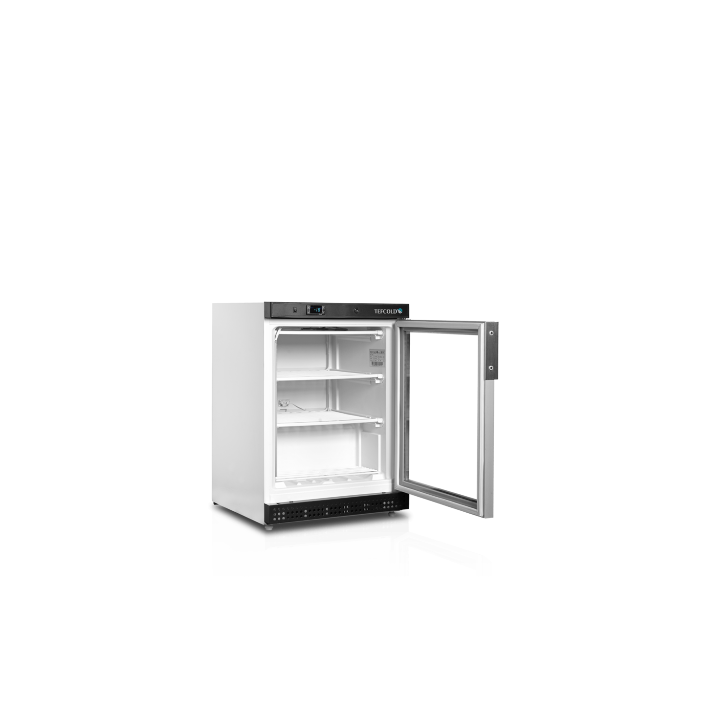 Congélateur vertical de vitrine L600mm UF200G TEFCOLD -mondialchr.com