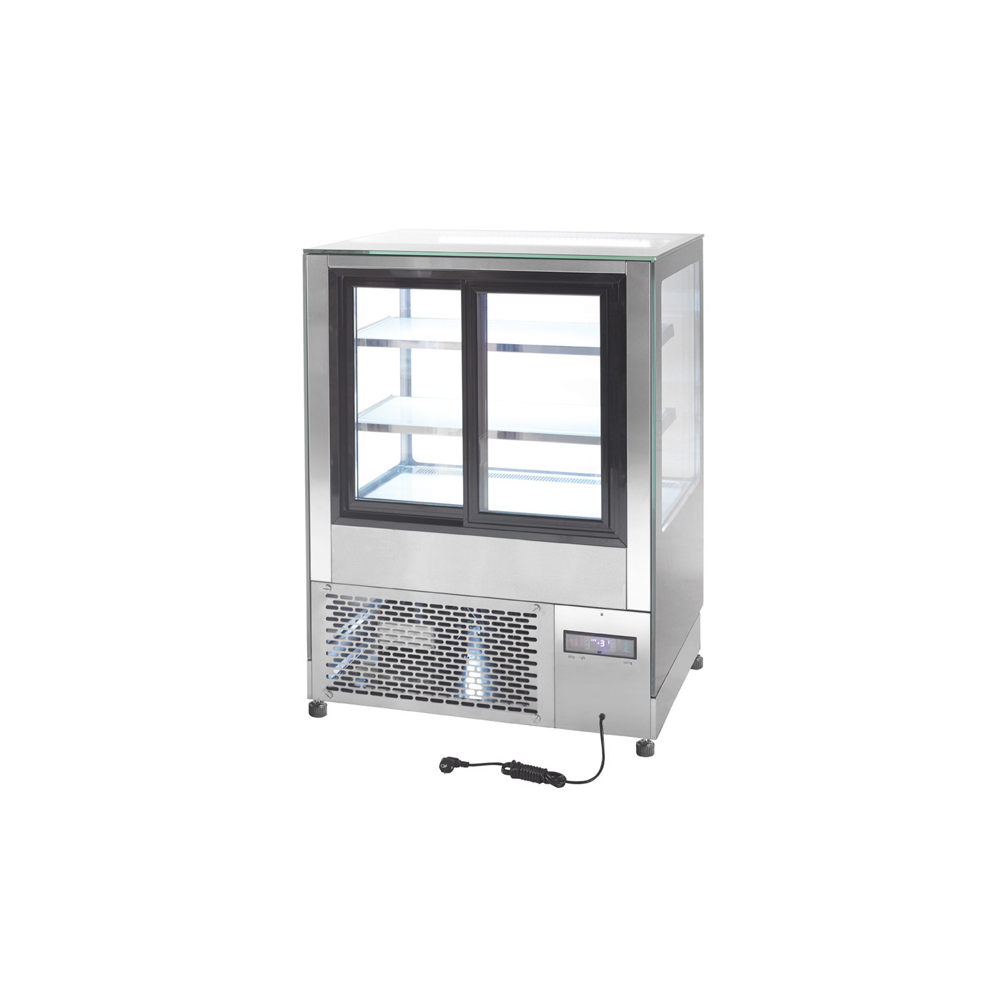 Vitrine réfrigérée de comptoir vitre droite 290L ATOSA