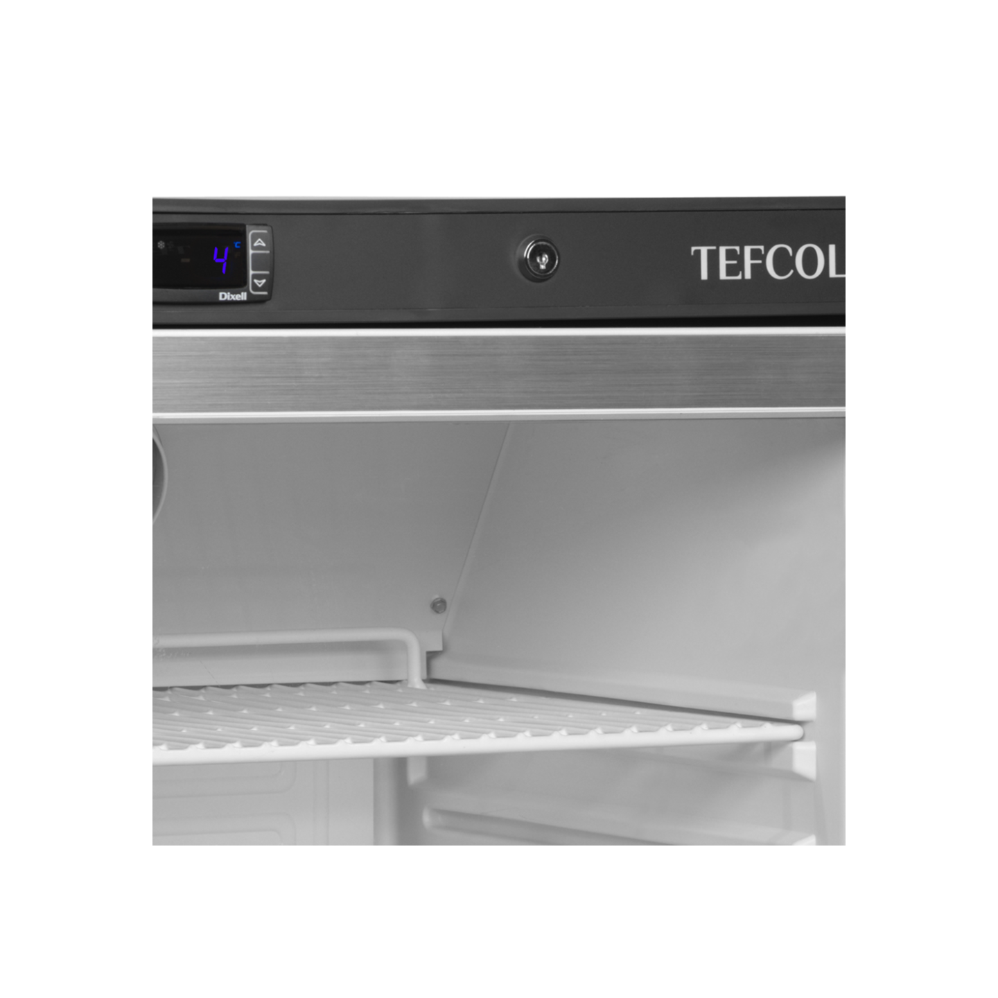 Congélateur vertical de vitrine L600mm UF200G TEFCOLD -mondialchr.com