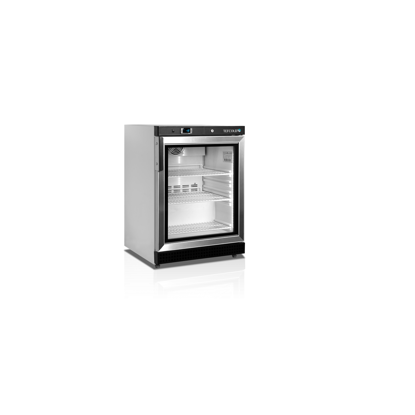 Congélateur vertical de vitrine Ventilé UF200VG TEFCOLD -mondialchr.com