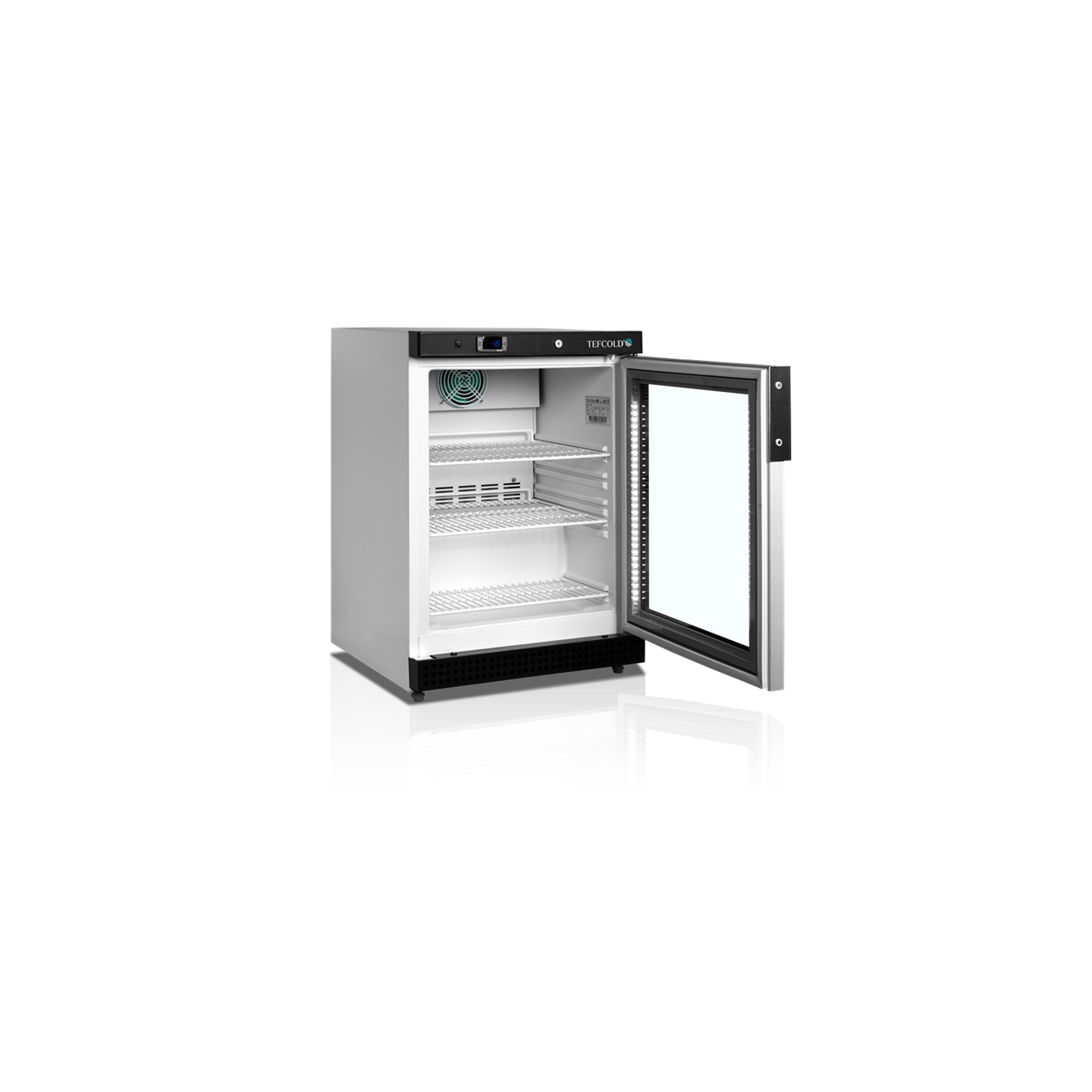 Congélateur vertical de vitrine Ventilé UF200VG TEFCOLD -mondialchr.com