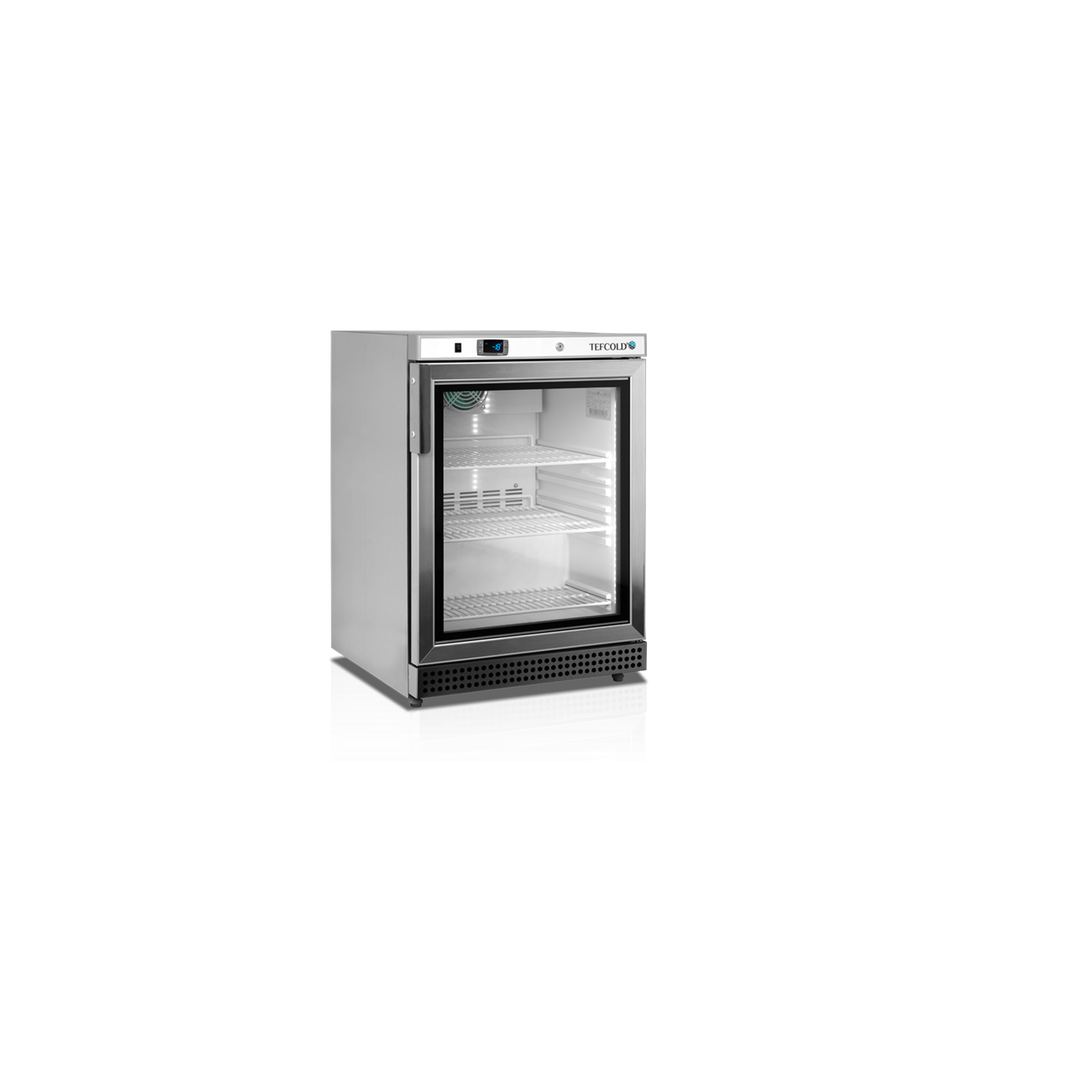 Congélateur vertical de vitrine Ventilé UF200VSG TEFCOLD -mondialchr.com