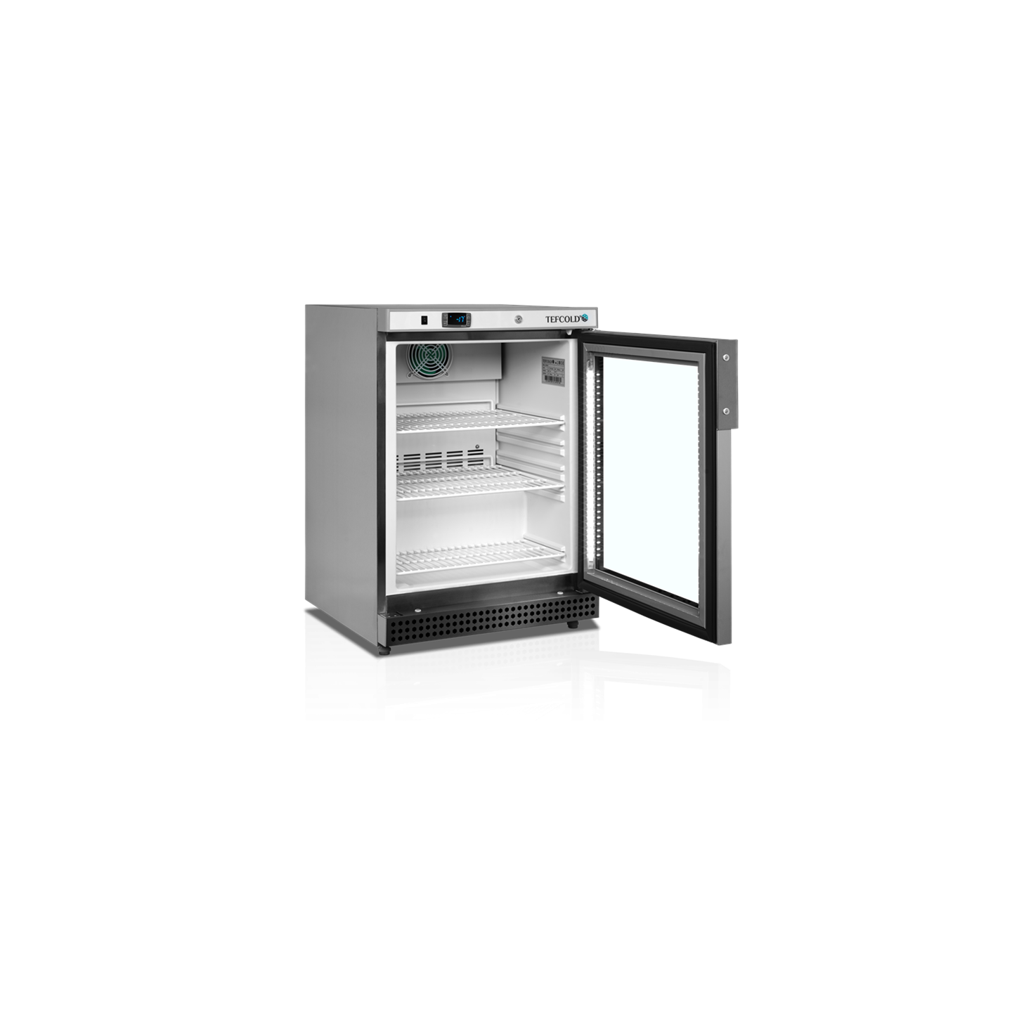 Congélateur vertical de vitrine Ventilé UF200VSG TEFCOLD -mondialchr.com