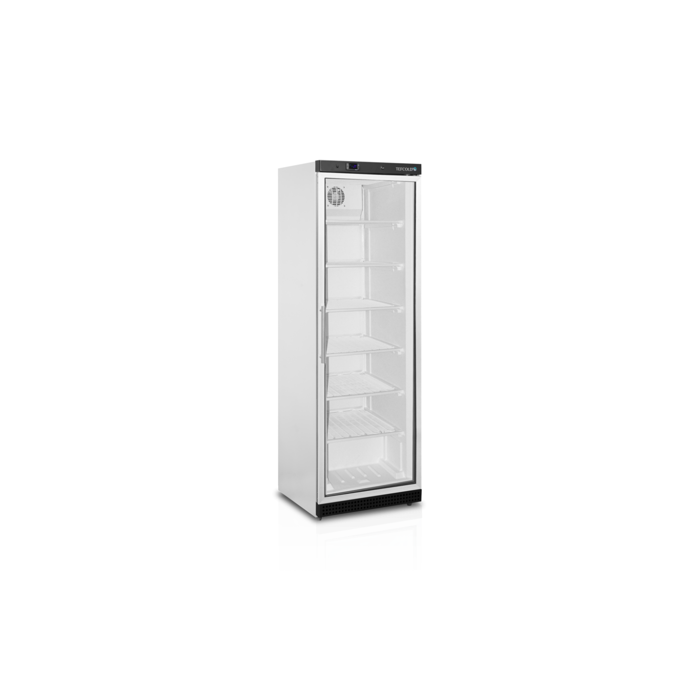 Congélateur vertical de vitrine Ventilé UF400G TEFCOLD-mondialchr.com
