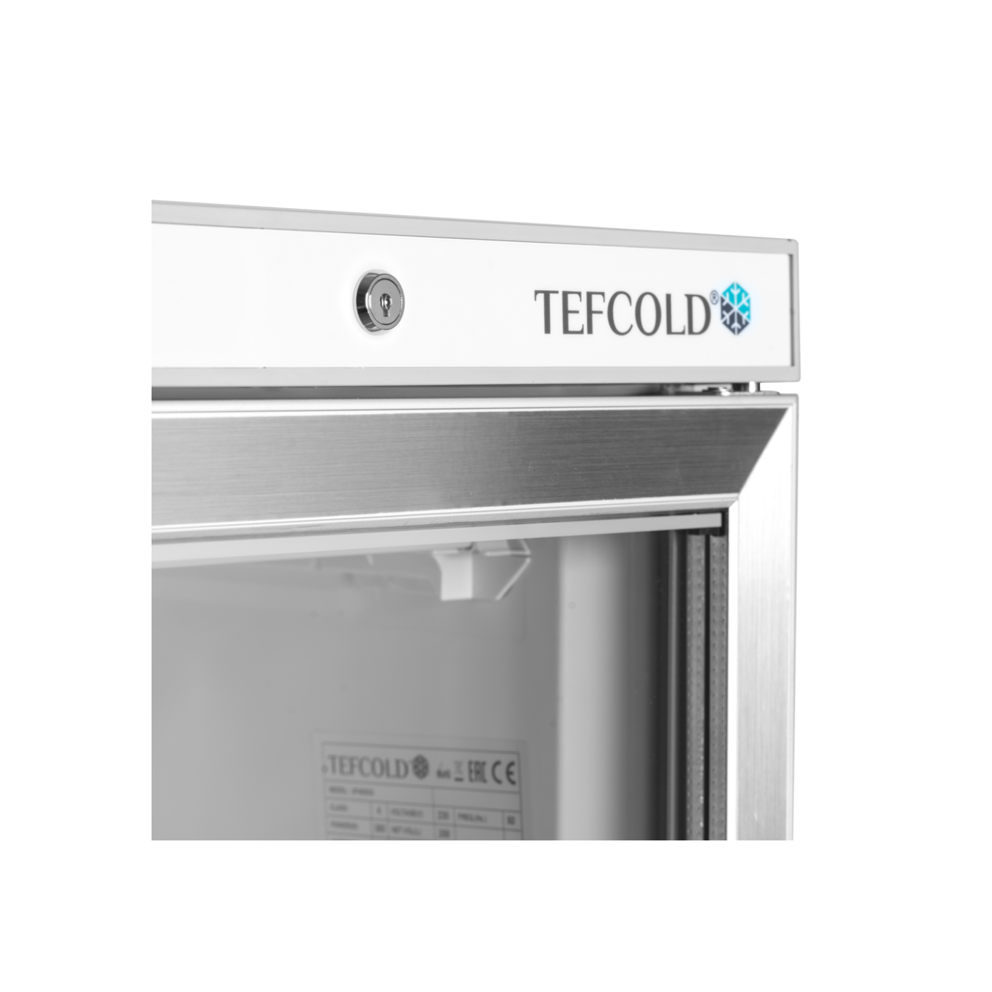 Congélateur vertical de vitrine Statique UF400SG TEFCOLD -mondialchr.com
