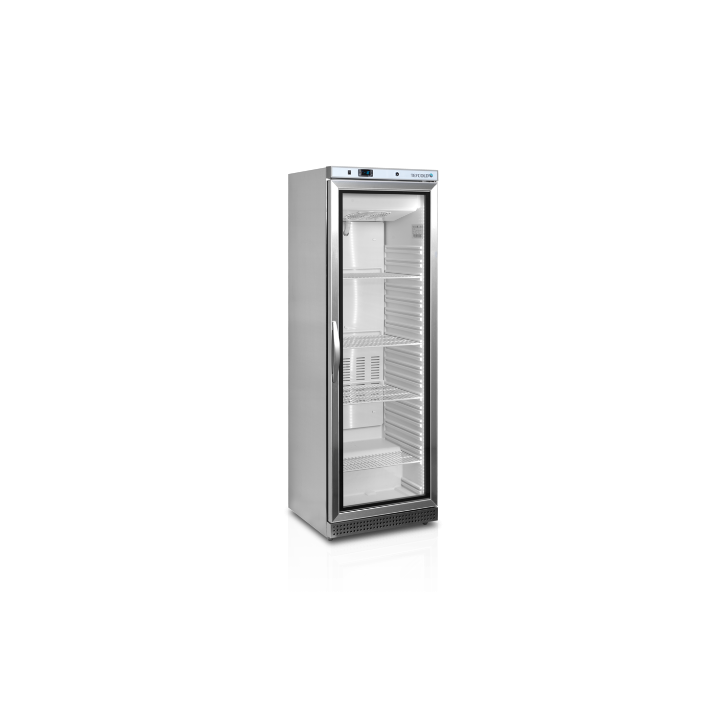 Congélateur vertical de vitrine Ventilé UF400VSG TEFCOLD-mondialchr.com