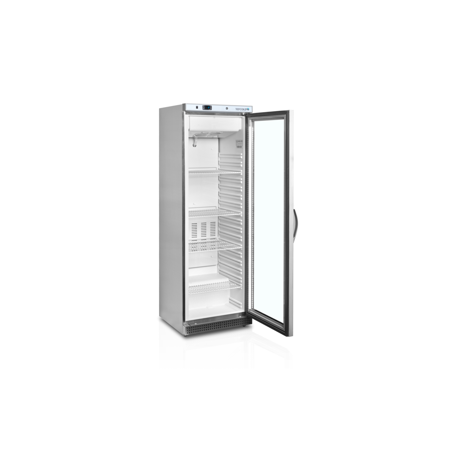 Congélateur vertical de vitrine Ventilé UF400VSG TEFCOLD-mondialchr.com