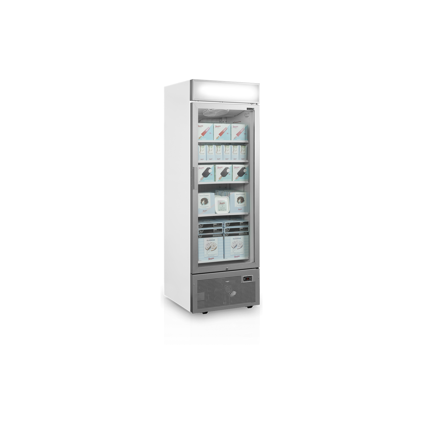 Congélateur vertical UFSC1450GCP NF Silver 440L TEFCOLD-mondialchr.com