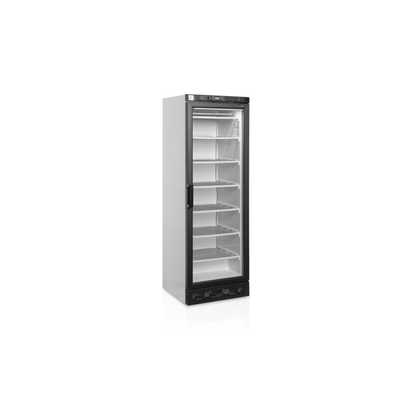 Congélateur vertical 1 porte vitrée UFSC371G 270L TEFCOLD -mondialchr.com