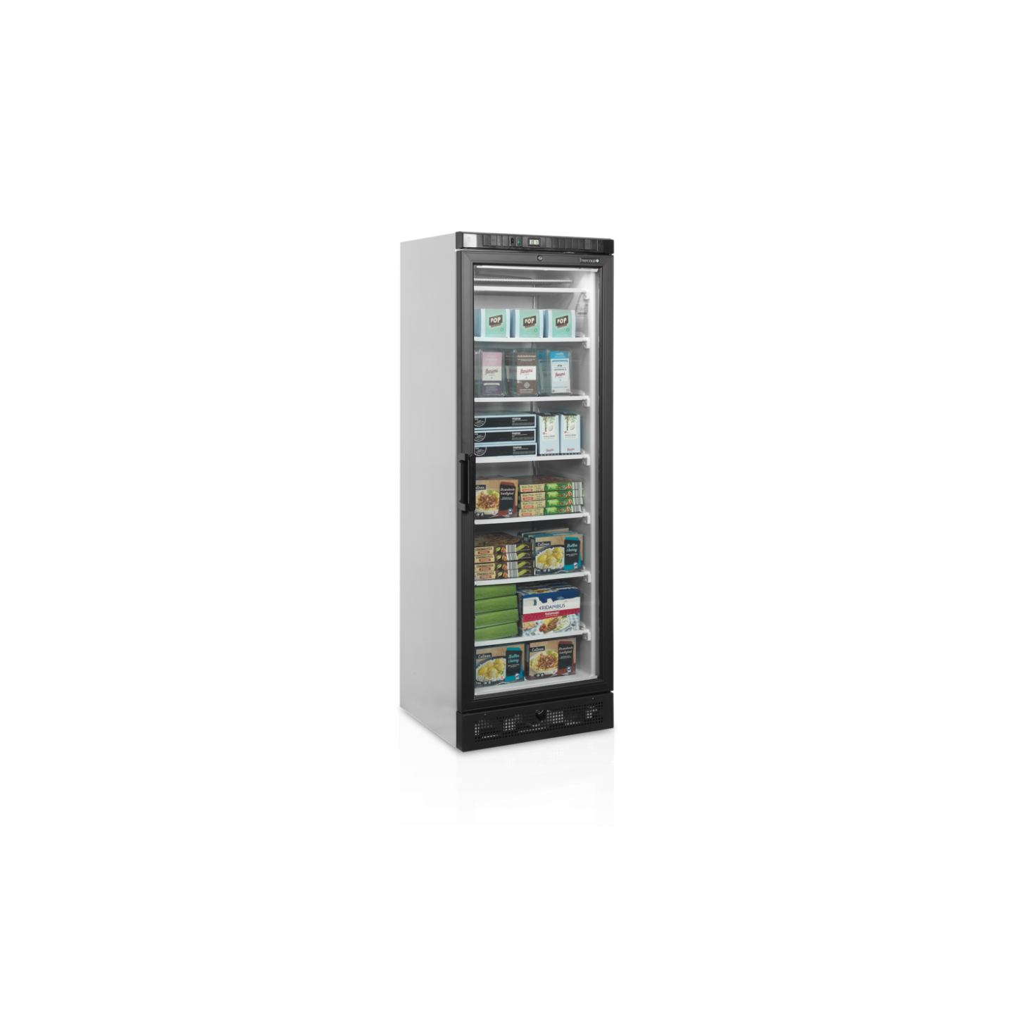 Congélateur vertical 1 porte vitrée UFSC371G 270L TEFCOLD -mondialchr.com