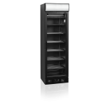 Congélateur vertical 1 porte vitrée UFSC371GCP Black TEFCOLD -mondialchr.com