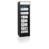 Congélateur vertical 1 porte vitrée UFSC371GCP Black TEFCOLD -mondialchr.com