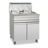 Friteuse gaz professionnelle sur coffre 35L GF25 25S MBM-mondialchr.com