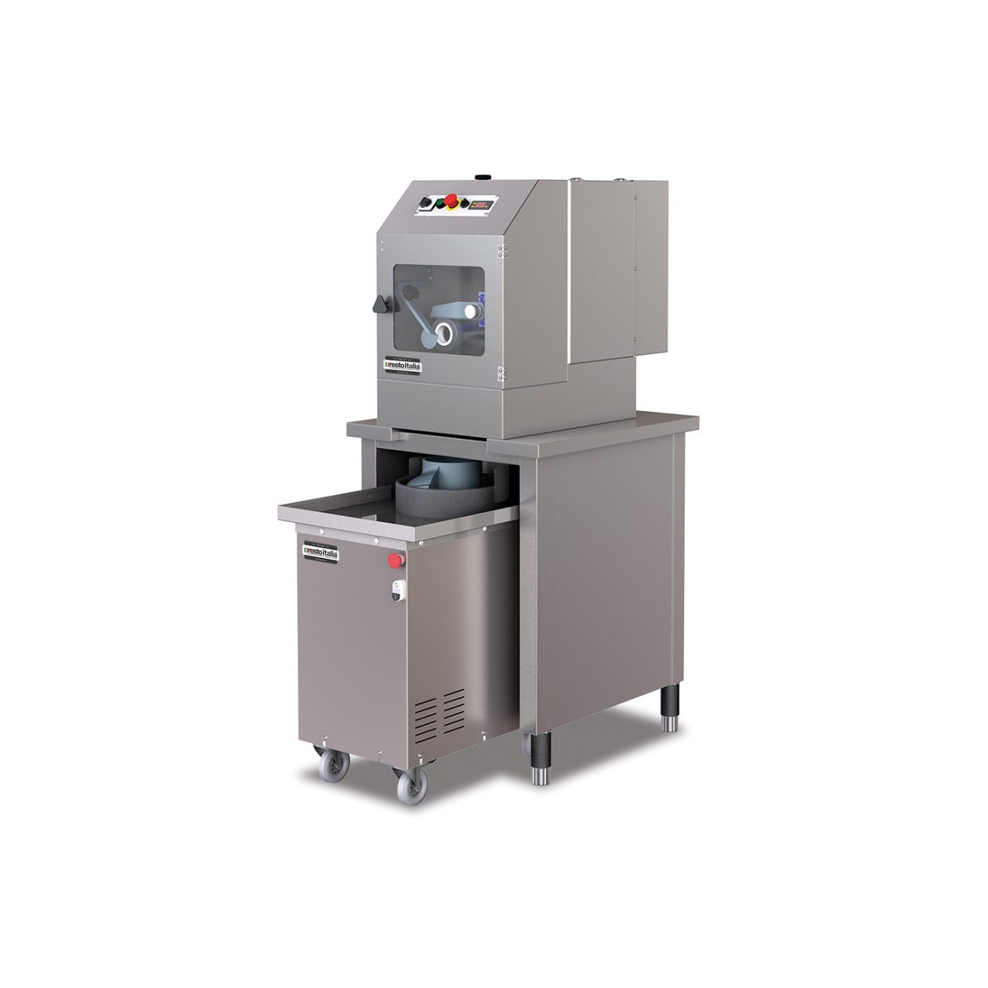 Diviseuse bouleuse automatique pour pizza COMBI 300 Resto Italia-mondialchr.com