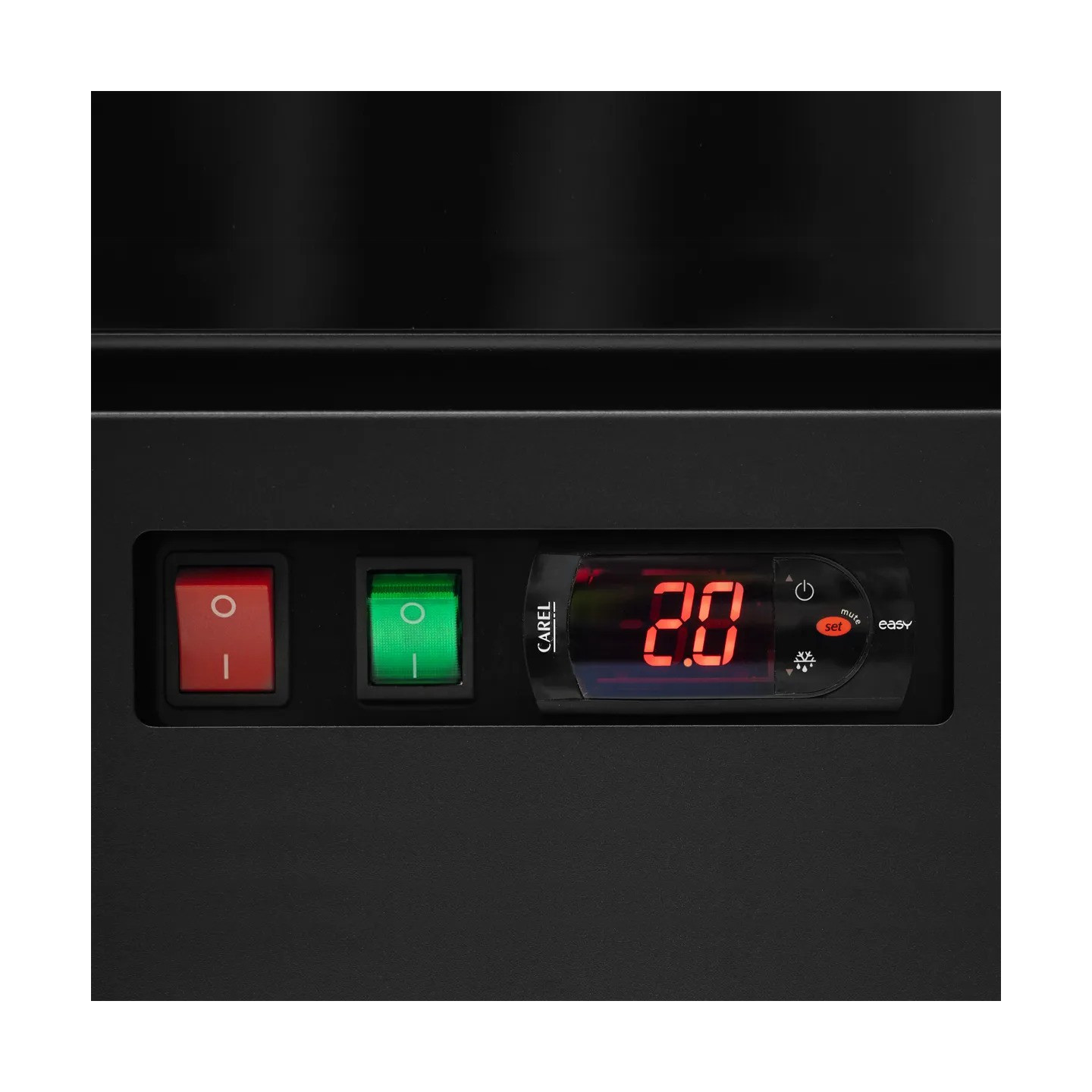 Vitrine réfrigérée noire Atom Maxi C1DB 9846 TEFCOLD-mondialchr.com