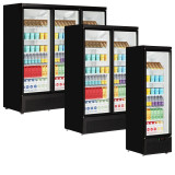 Vitrine réfrigérée noire Atom Maxi C1DB 9846 TEFCOLD-mondialchr.com