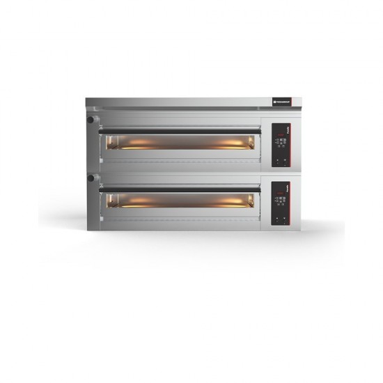 Four à pizza professionnel electrique large double chambre 2x6 pizza pyralis de pizzagroup-mondialchr.com