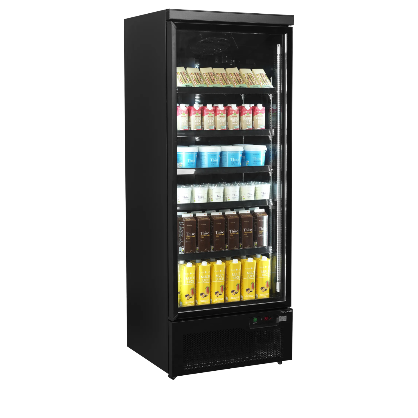 Vitrine réfrigérée noire Atom Maxi C1DBB 53979 TEFCOLD-mondialchr.com