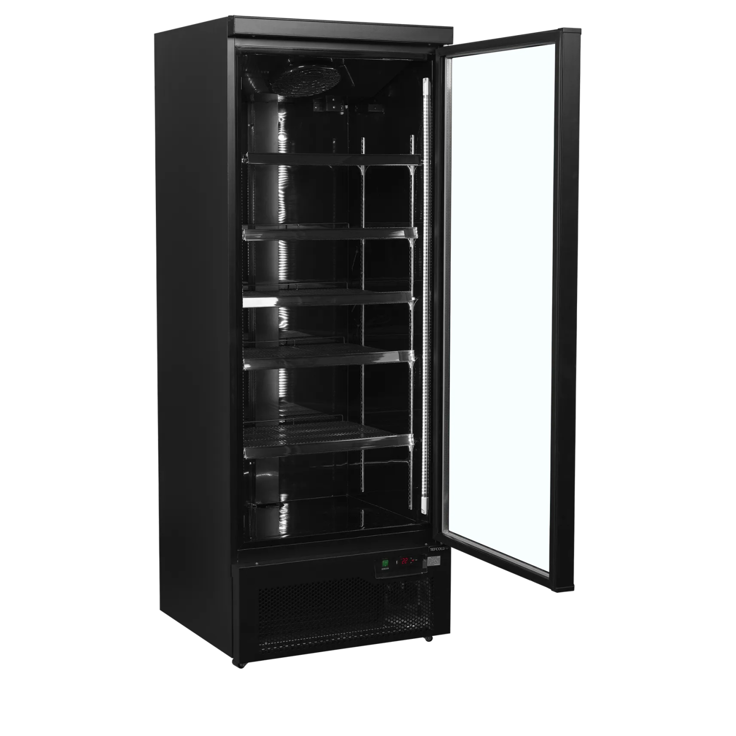 Vitrine réfrigérée noire Atom Maxi C1DBB 53979 TEFCOLD-mondialchr.com