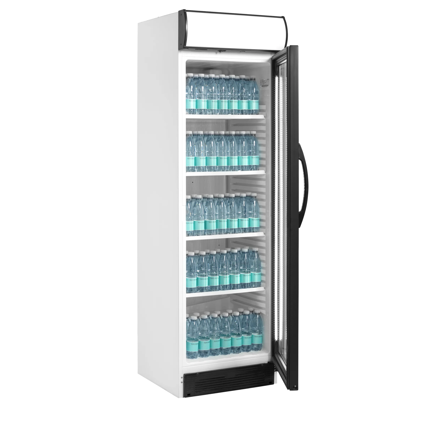 Vitrine réfrigérée blanc CEV425CP 2 LED 15821 TEFCOLD-mondialchr.com