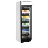 Vitrine réfrigérée blanc CEV425CP 2 LED 15821 TEFCOLD-mondialchr.com