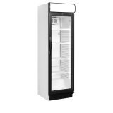Vitrine réfrigérée blanc CEV425 1 LED  15824 TEFCOLD-mondialchr.com