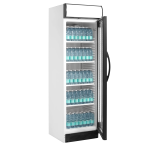 Vitrine réfrigérée blanc CEV425 1 LED  15824 TEFCOLD-mondialchr.com