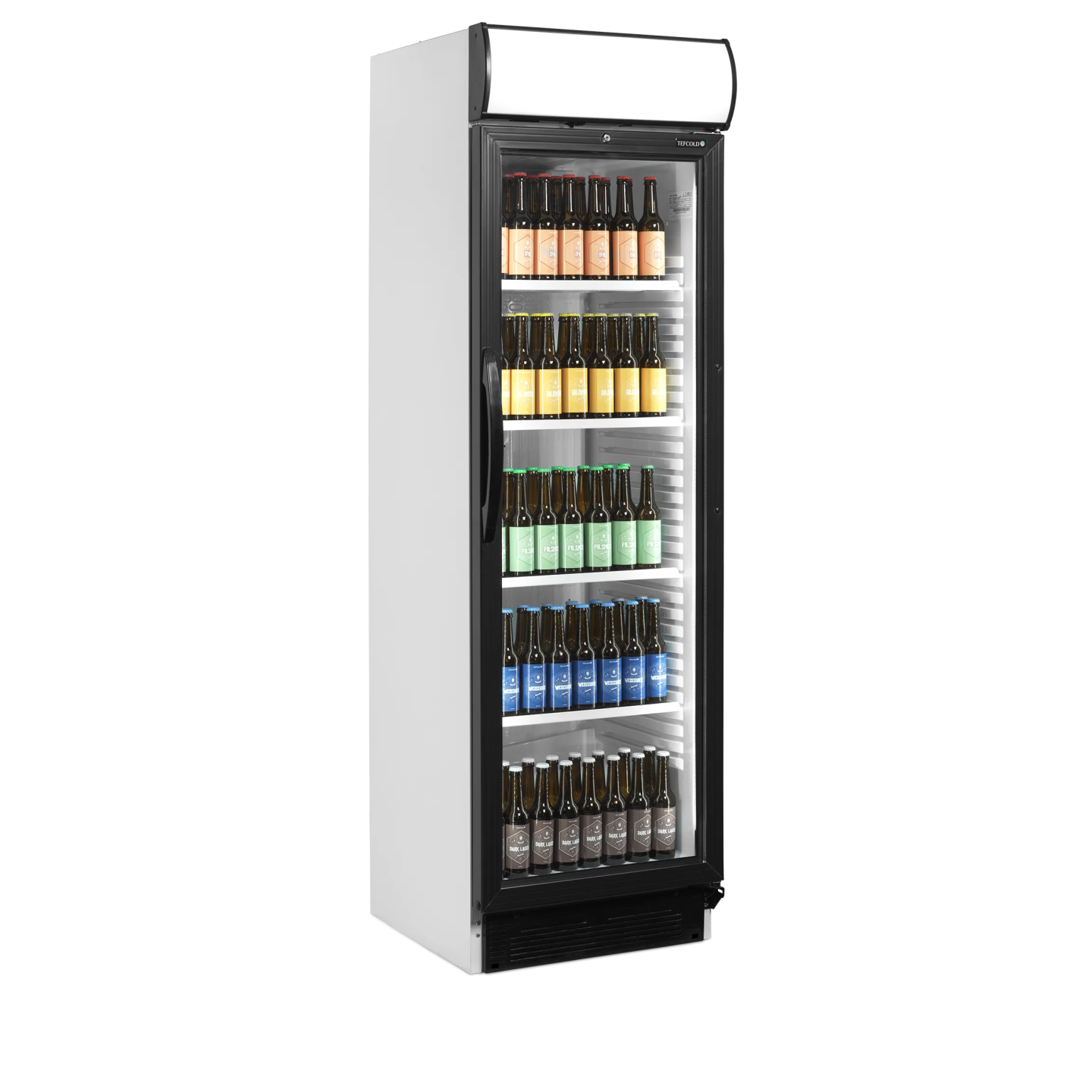 Vitrine réfrigérée blanc CEV425 1 LED  15824 TEFCOLD-mondialchr.com