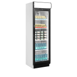 Vitrine réfrigérée blanc CEV425 1 LED  15824 TEFCOLD-mondialchr.com