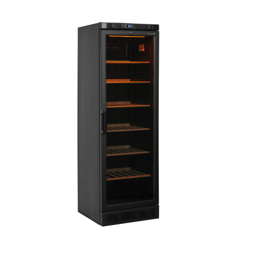 Vitrine réfrigérée noire CPV1380E 37800 TEFCOLD-mondialchr.com