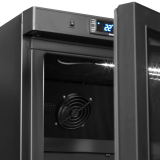Vitrine réfrigérée noire UR600BG 53933 TEFCOLD-mondialchr.com