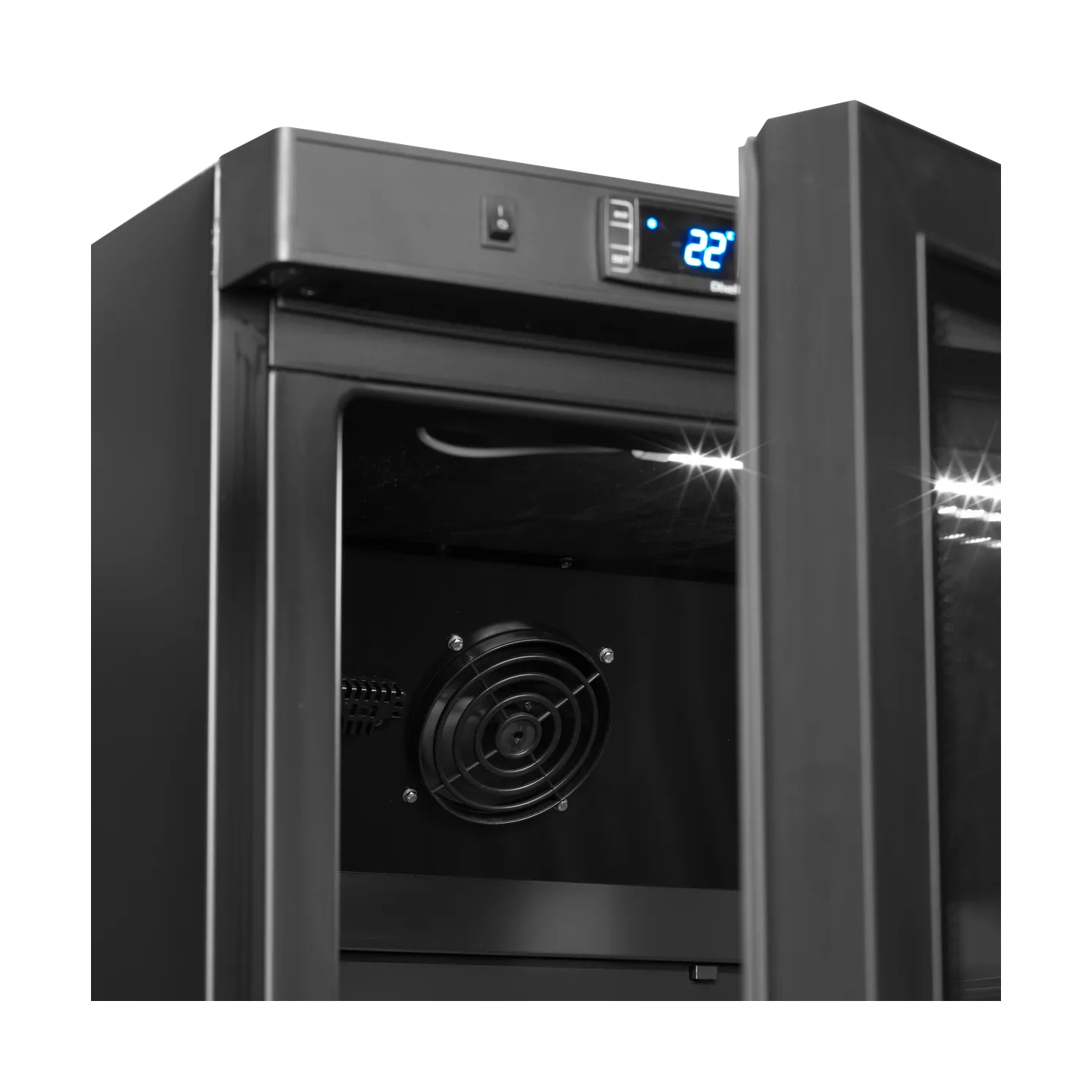 Vitrine réfrigérée noire UR600BG 53933 TEFCOLD-mondialchr.com