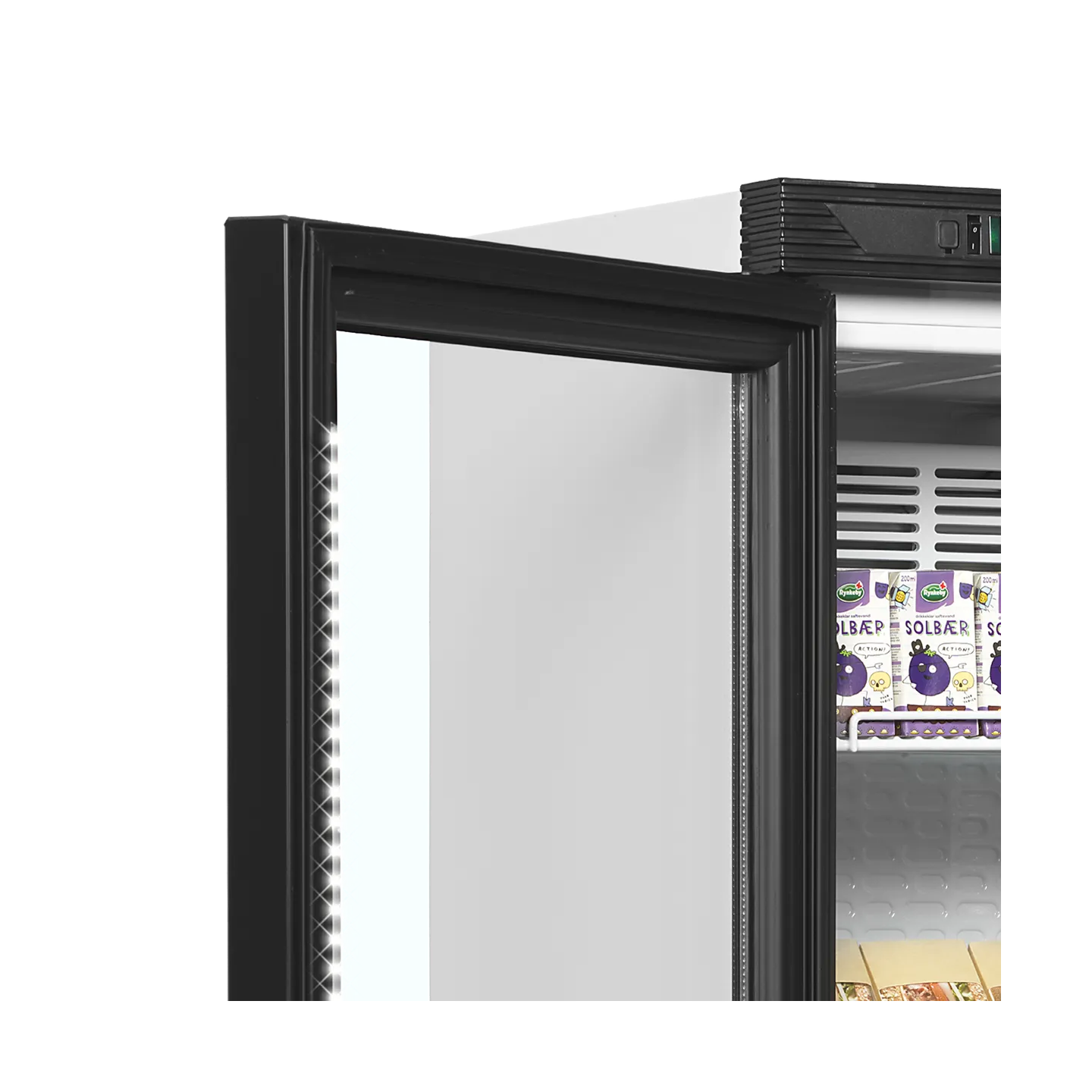 Vitrine réfrigérée blanc CEV425 1 LED L/H  43911 TEFCOLD-mondialchr.com