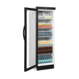 Vitrine réfrigérée blanc CEV425 1 LED L/H  43911 TEFCOLD-mondialchr.com