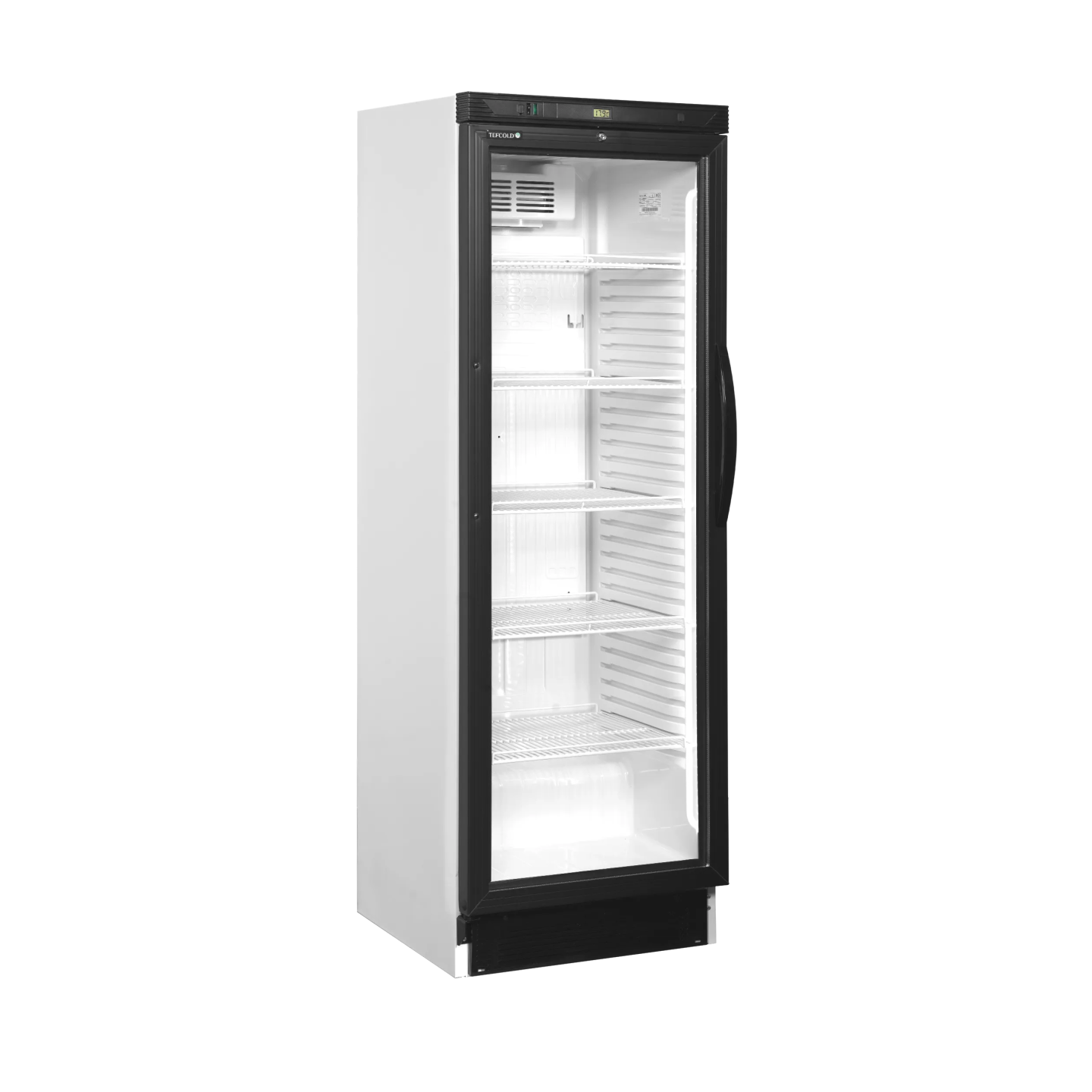 Vitrine réfrigérée blanc CEV425 1 LED L/H  43911 TEFCOLD-mondialchr.com