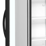 Vitrine réfrigérée blanc CEV425 1 LED L/H  43911 TEFCOLD-mondialchr.com