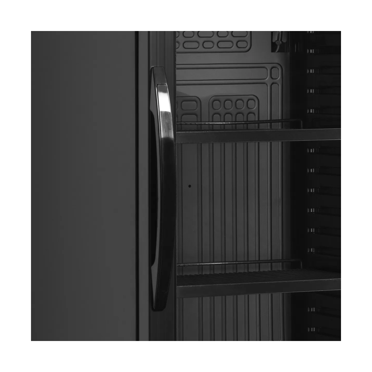 Vitrine réfrigérée noire CEV435 BLACK 51519 TEFCOLD-mondialchr.com