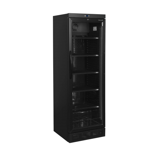 Vitrine réfrigérée noire CEV435 BLACK 51519 TEFCOLD-mondialchr.com