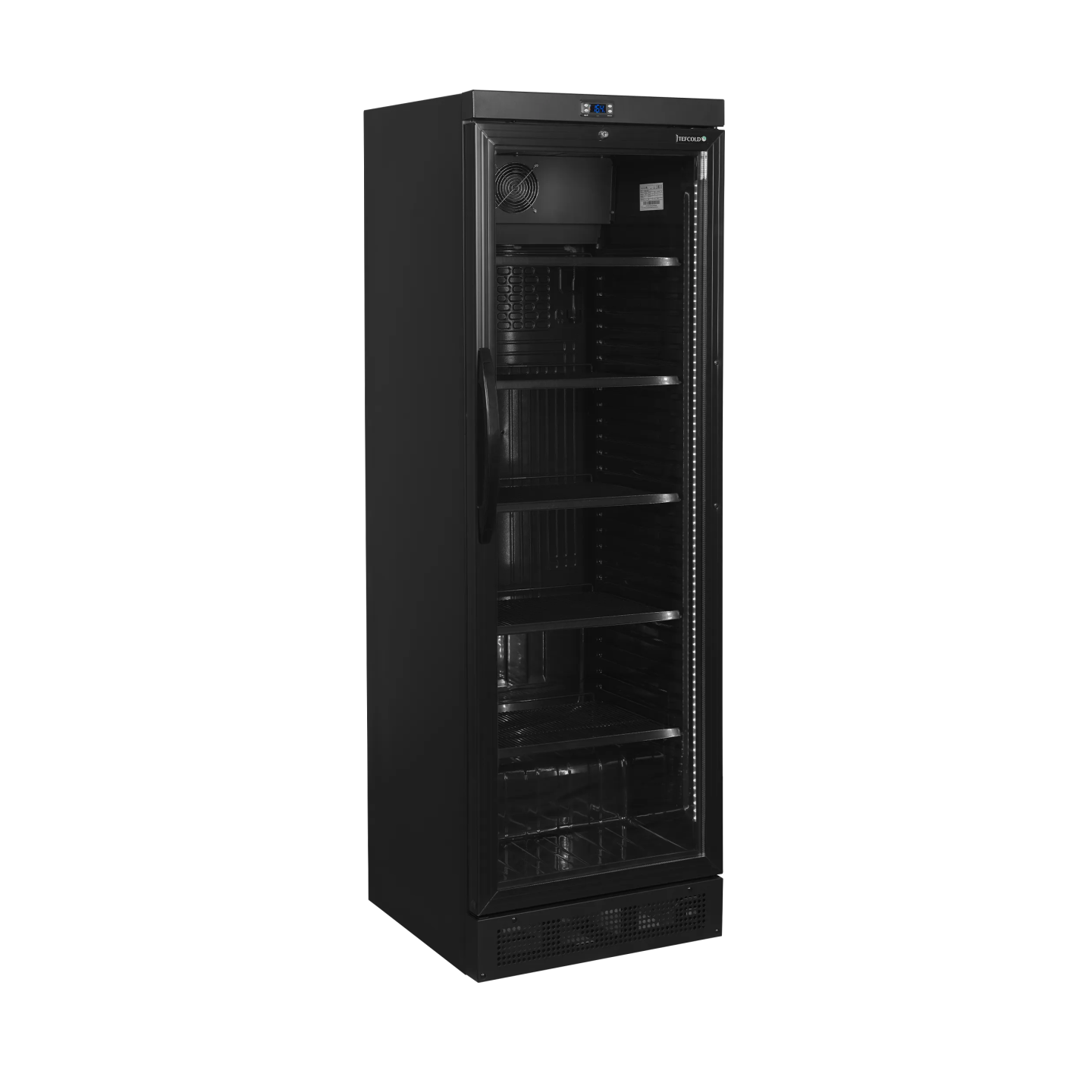 Vitrine réfrigérée noire CEV435 BLACK 51519 TEFCOLD-mondialchr.com