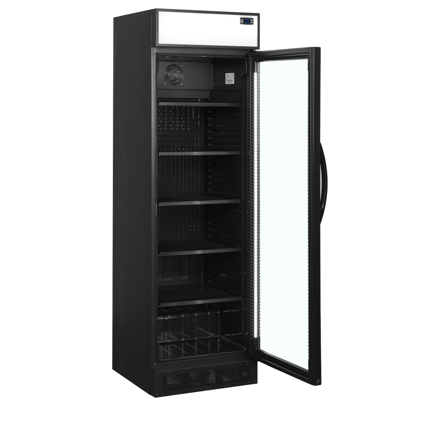 Vitrine réfrigérée CEV435CP BLACK 51528 TEFCOLD-mondialchr.com