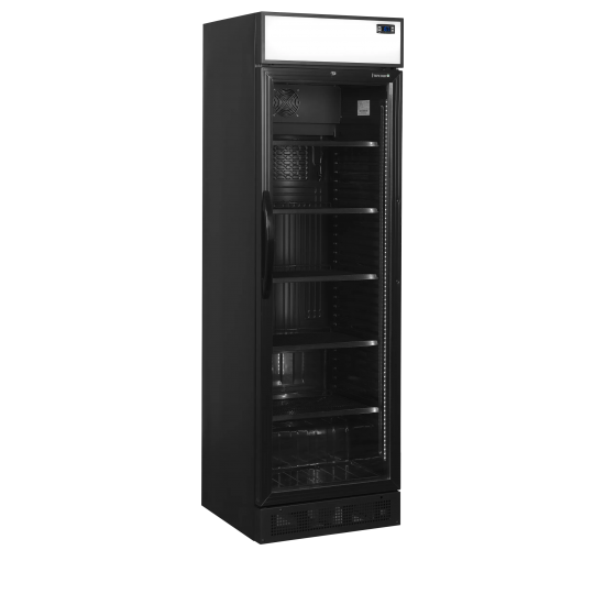 Vitrine réfrigérée CEV435CP BLACK 51528 TEFCOLD-mondialchr.com