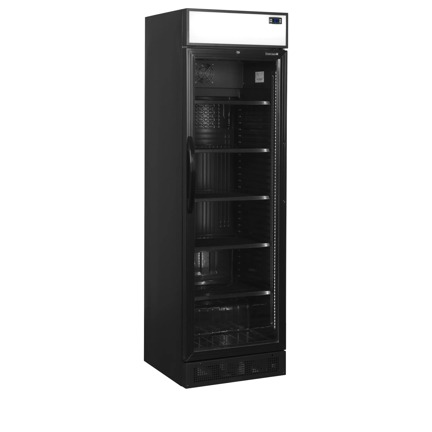 Vitrine réfrigérée CEV435CP BLACK 51528 TEFCOLD-mondialchr.com