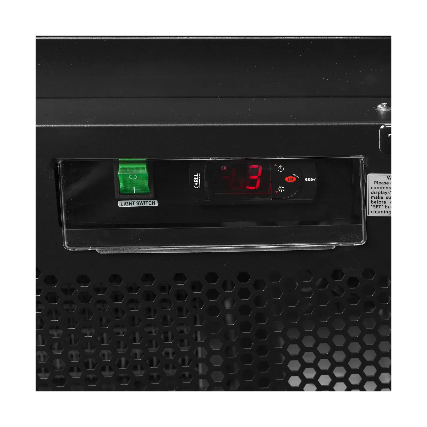 Vitrine réfrigérée noire Atom Maxi C2DBB 2 portes 52328 TEFCOLD-mondialchr.com