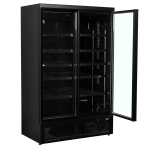 Vitrine réfrigérée noire Atom Maxi C2DBB 2 portes 52328 TEFCOLD-mondialchr.com