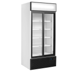 Vitrine réfrigérée blanc FSC891S  2 portes 48870 TEFCOLD-mondialchr.com